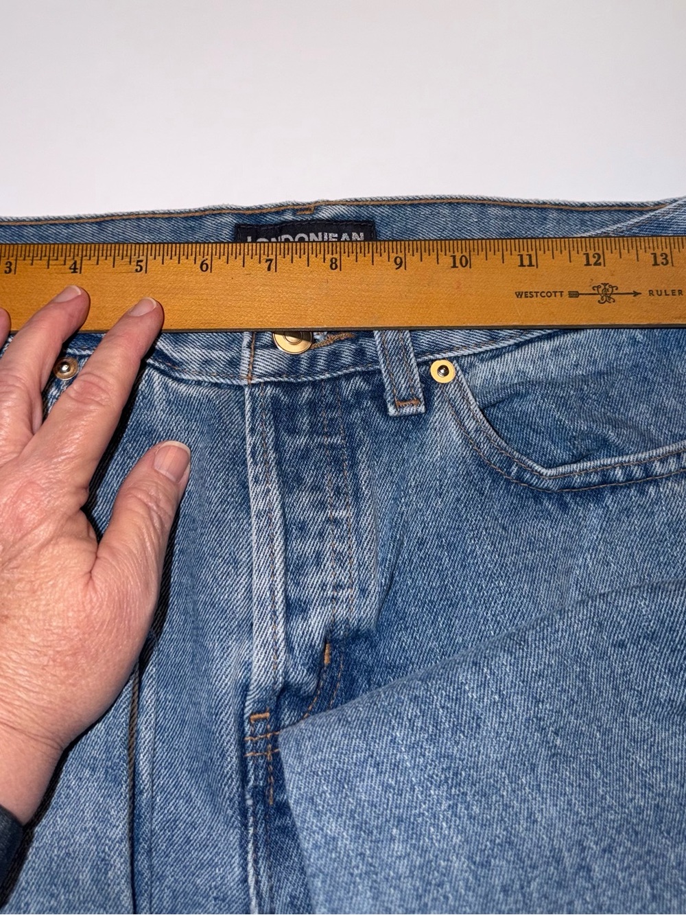 Vintage London Jean 100% Cotton Button Fly Jeans 4 - Picture 8 of 10